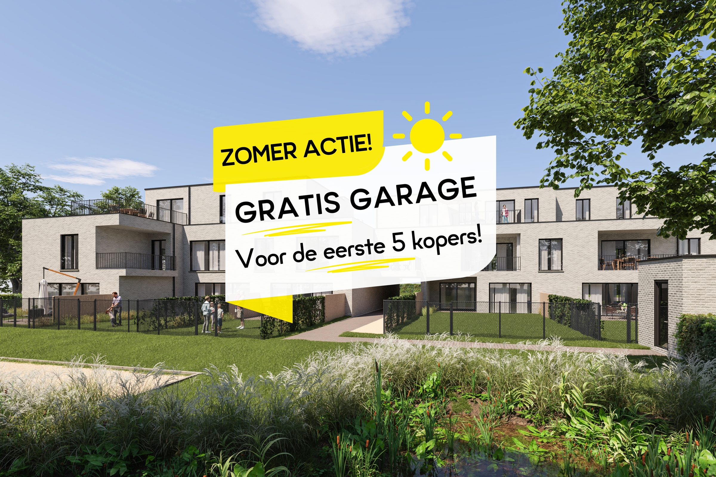 Gratis garage voor de eerste 5 kopers